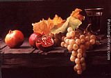 Still Life with Grapes and Pomegranates by Maureen Hyde
